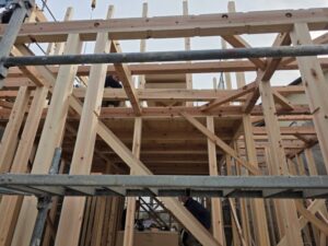 大工さん頑張ってくれています